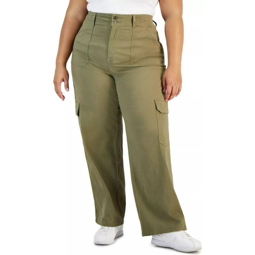 RE generation Womens Straight Leg Cargo Jeans, NWT